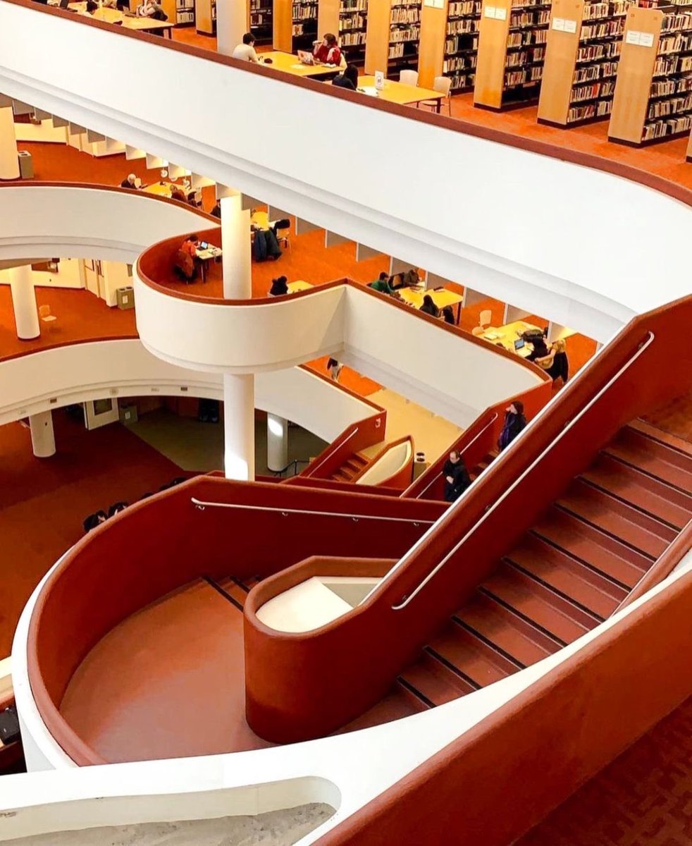 The stunning design of the Toronto Reference Library, created by Raymond Moriyama in 1977.