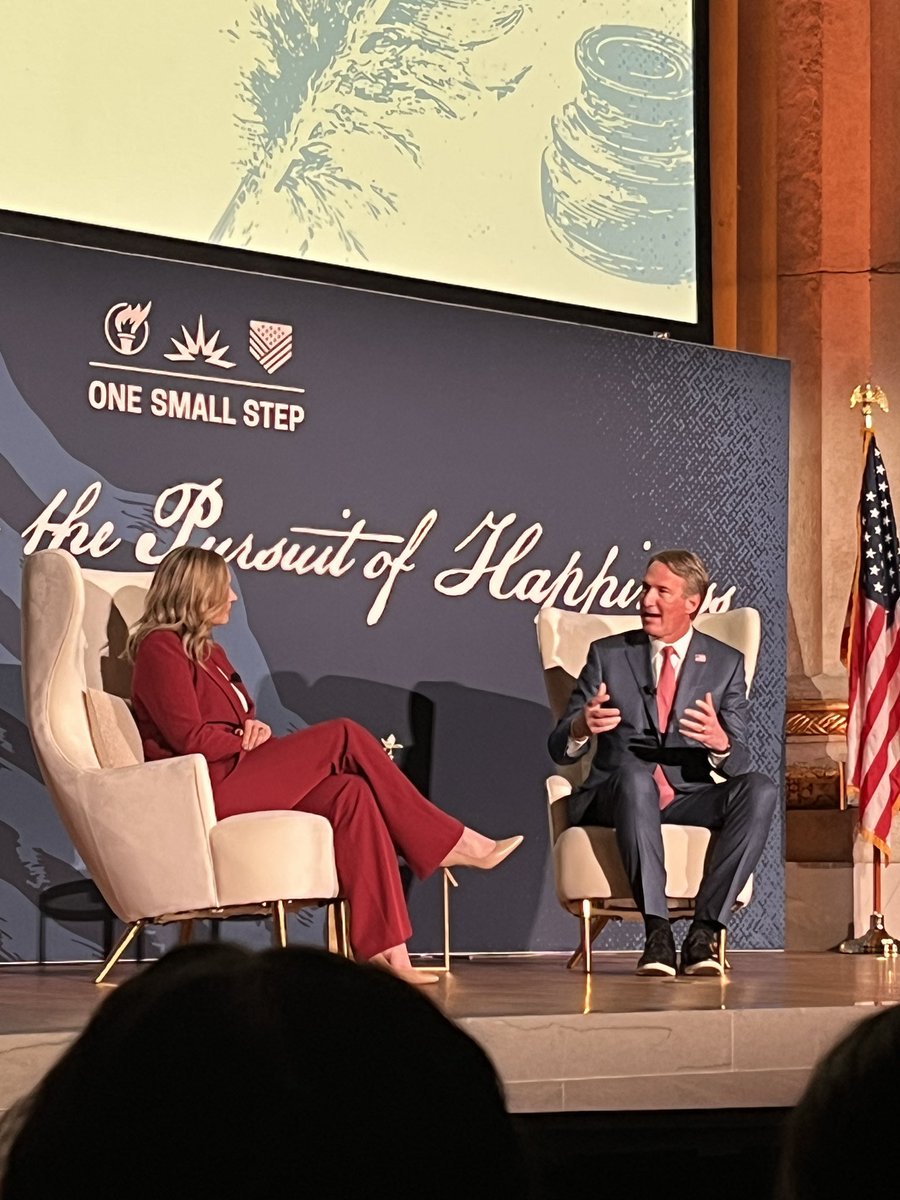 Former Governor <a href="/GlennYoungkin/">Glenn Youngkin</a> joins <a href="/KatiePavlich/">Katie Pavlich</a> for his first public appearance since leaving office at our One Small Step event in DC.