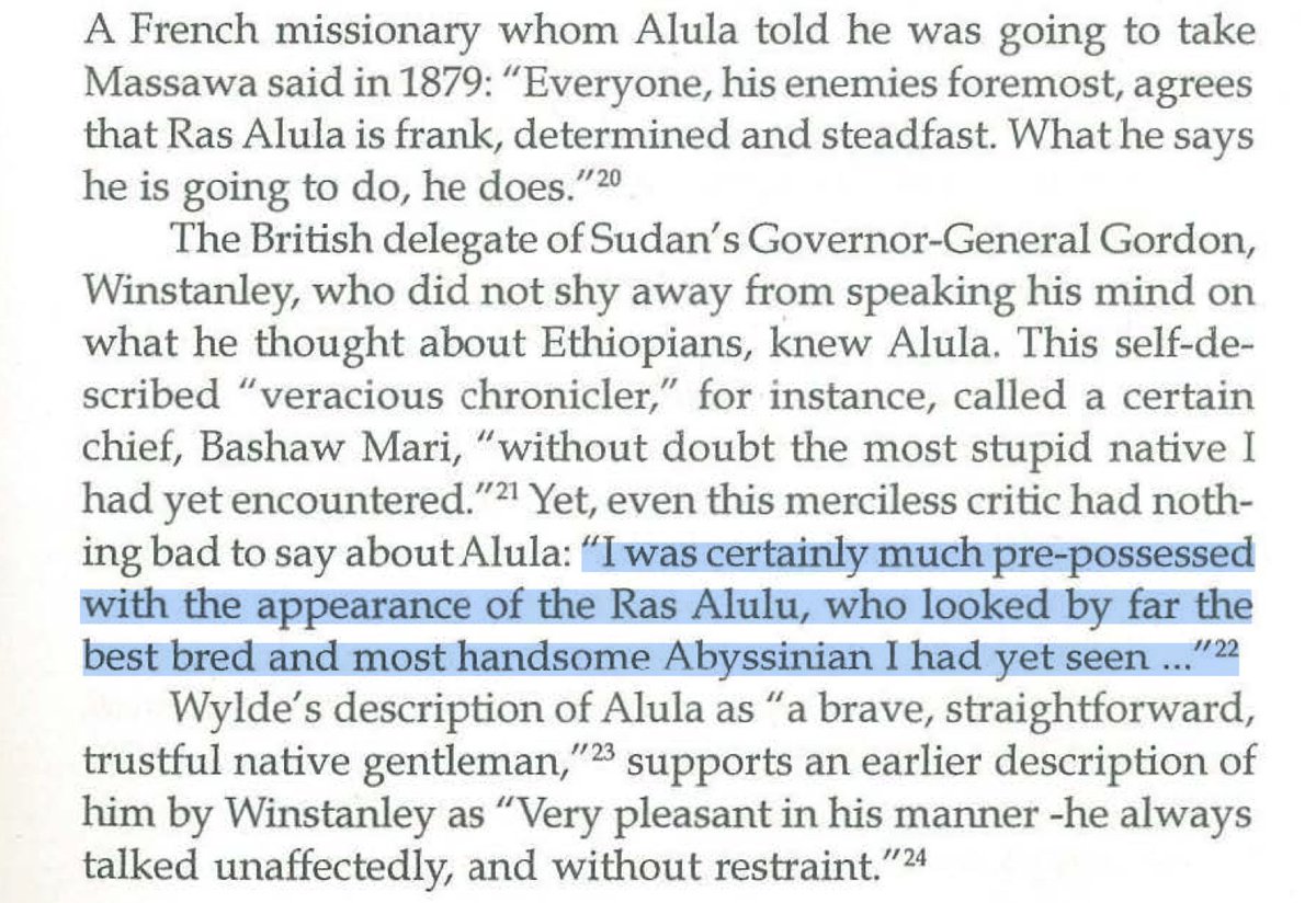 rasDemi's tweet photo. Not the first time Ras Alula's beauty was noted.
 Travelers and diplomats from Great Britain, Germany, and Italy frequently documented being struck by his physical appearance. https://t.co/Ov9u2ndr3X