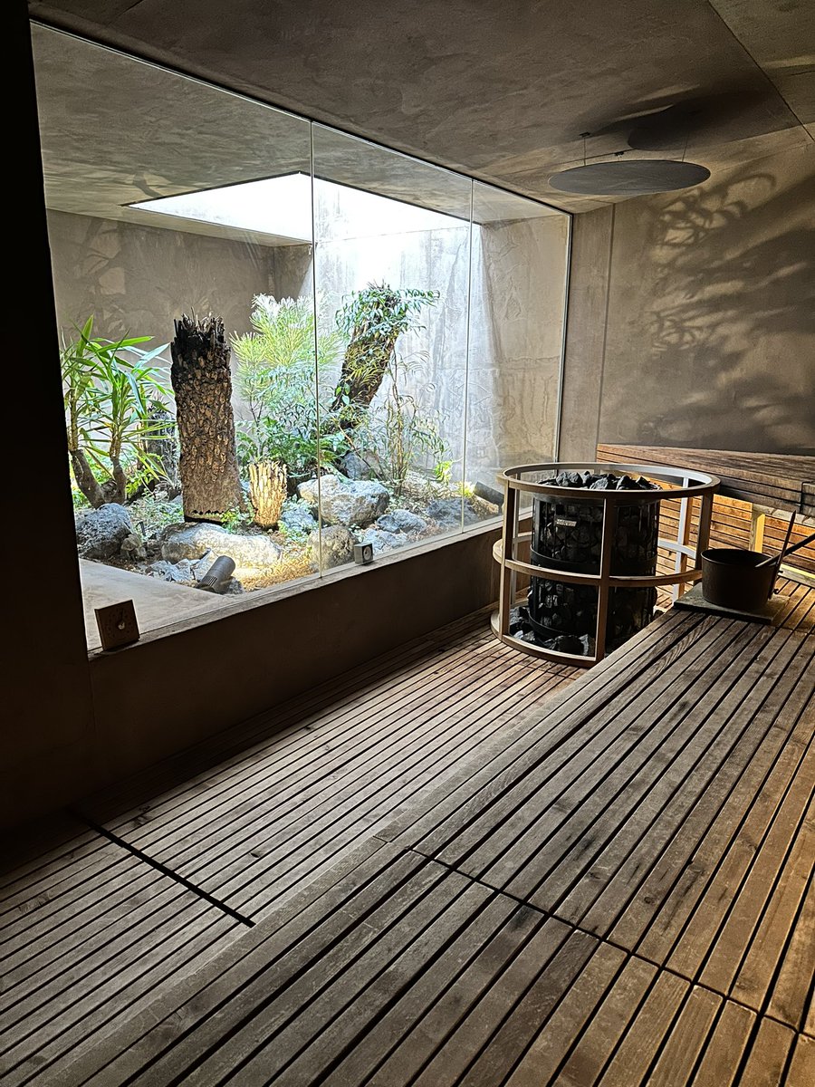 ginta1634's tweet photo. 広島サウナ巡り♨️
1施設目:Hiki stargazing sauna

坪庭を眺めながらのサウナは落ち着いた時間を過ごせました😌 https://t.co/aWJKaHgDLo
