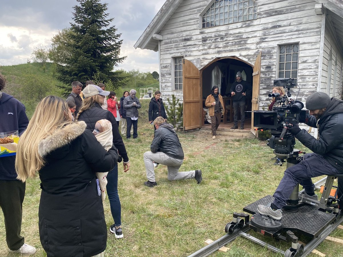 Getting ready for the church scene. Watch the film today to see how it turned out. linktr.ee/atcp
