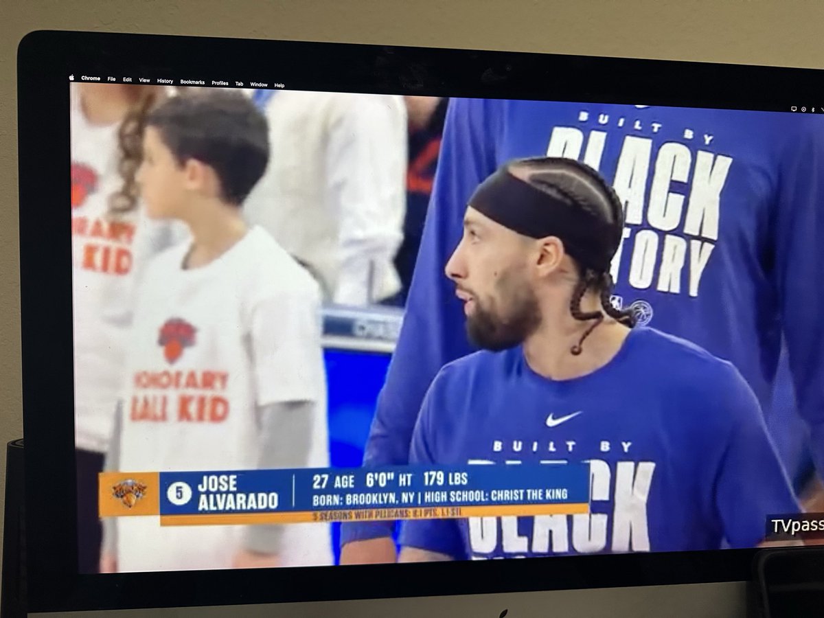 First game in the Garden as a New York Knick. Let’s Gooo Grand Theft Alvarado