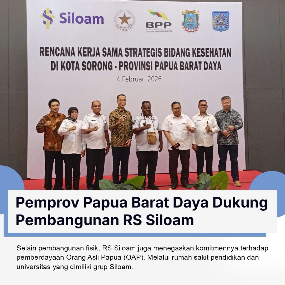 Pemrov PBD Dukung Pembangunan RS Siloam