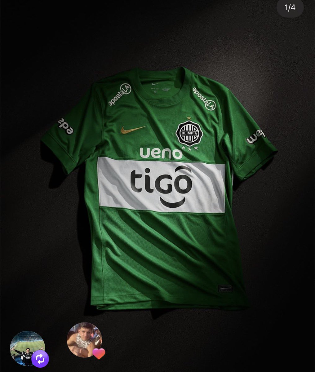 Ojalá que haya una marca que aunque sea ponga el 90% de la guita que pone Nike y le vista a Olimpia, es una vergüenza.

Repasas todos los clubes que están con Nike y ninguno de ellos tiene aberraciones de remeras como la 3 que tuvimos este año.

Que pio esto es los perros