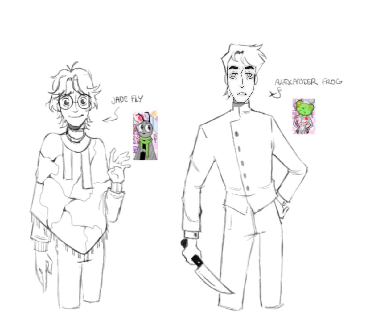 user3457y's tweet photo. Versiones humanizada de estos dos, Jadé lleva un poncho porque me base en otra ilustración para dibujarlo jaja
#cafevenusflytrap #cafevenusflytrapfanart https://t.co/ncLMhsudMC