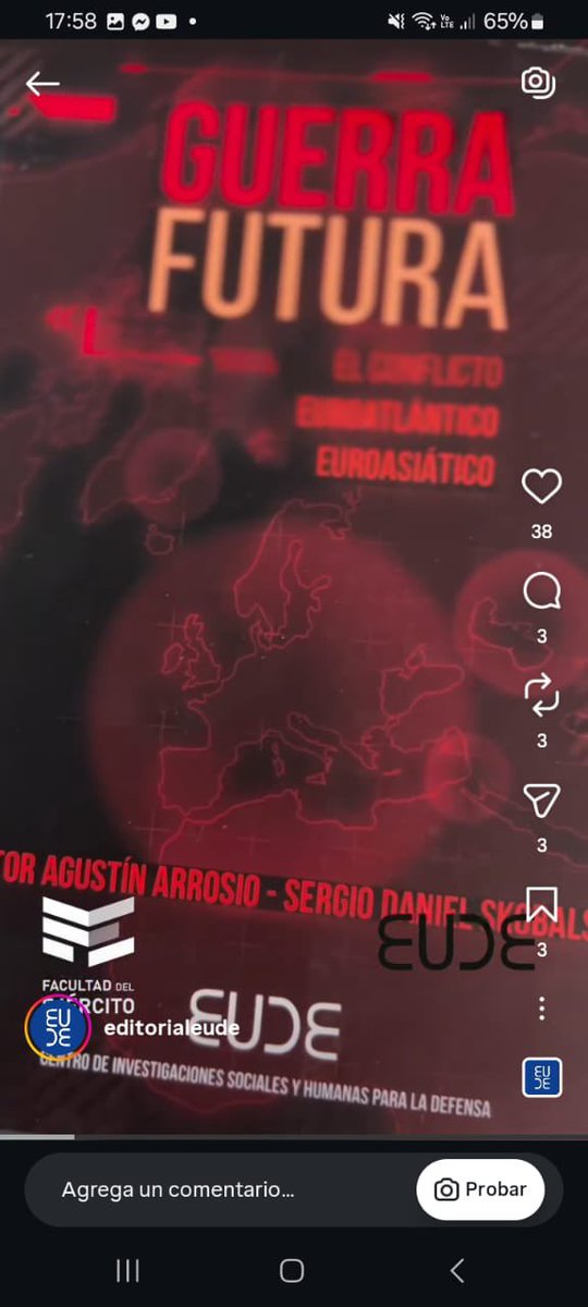 Magdalenaite's tweet photo. Guerra Futura, el libro que mi papá Héctor Agustín Arrosio y su colega Sergio Skobalski escribieron, disponible en la librería cúspide a partir de mañana!
#editorialeude #libreriascuspide #cienciapolitica https://t.co/3HTJnGGSRu