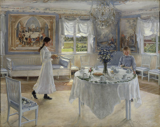 ファンニ・ブラーテ   『お祝いの日』1902年 スウェーデン国立美術館