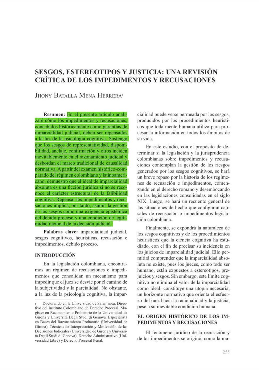 Mi análisis de la sentencia de tutela STP21973-2025, leído desde la perspectiva que he venido sosteniendo desde hace años, parte de una premisa clara y deliberadamente incómoda: la imparcialidad judicial es una utopía, pero una utopía necesaria. No como ideal retórico, sino como