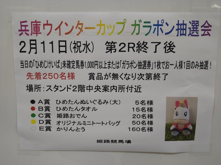 #姫路競馬 今日は祝日開催です！
メインは「兵庫ウインターカップ🏆️」