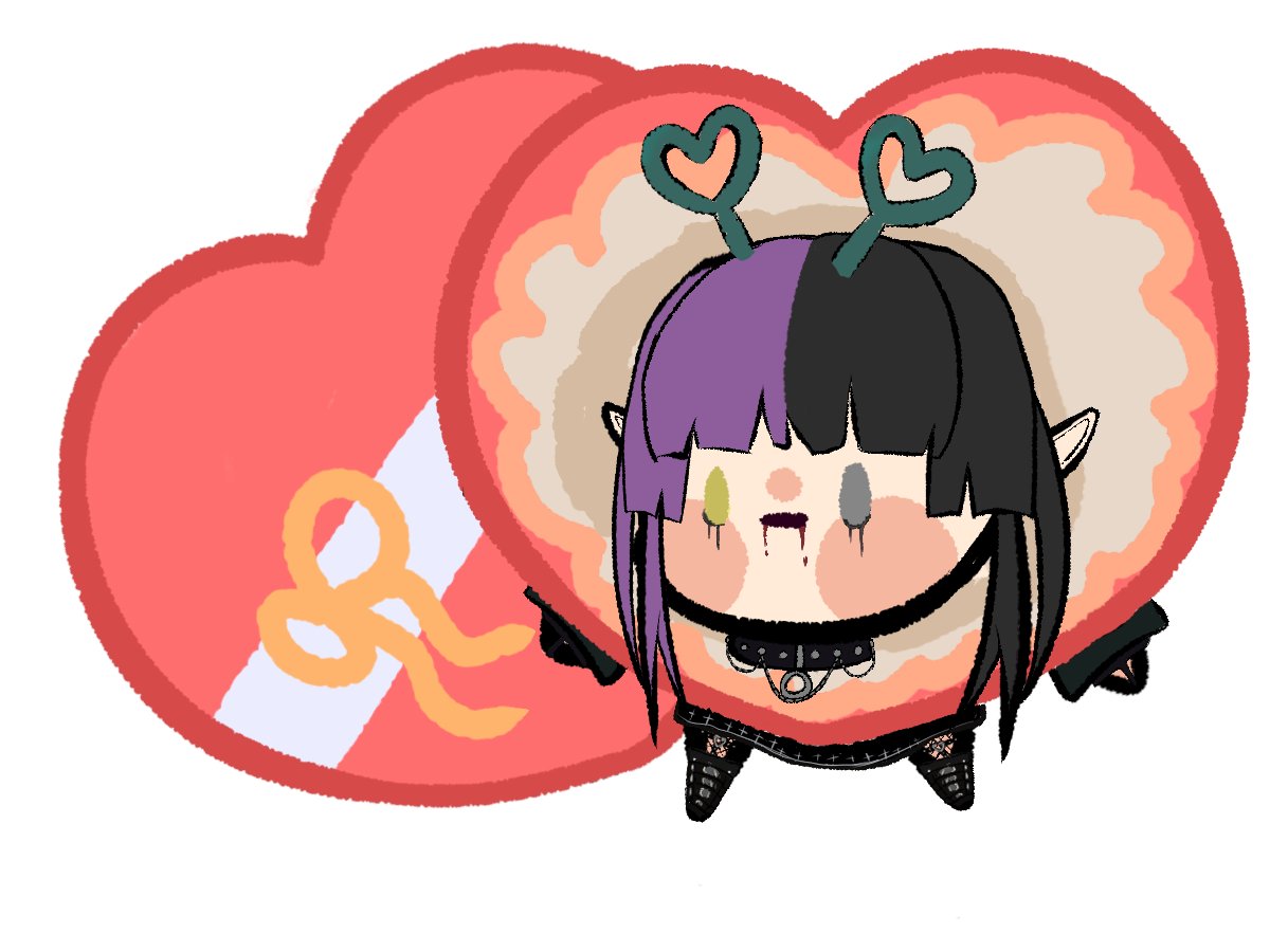 Yo ya soy un bombon, pero esta vez de San Valentin, ¡vosotros también podeis! Id a pedirle uno personalizado a <a href="/cornyholoceanVT/">CornyHolocean VT</a> que merece la pena, ¿os gusta el que me hizo? No me comais de un bocado porfi TuT