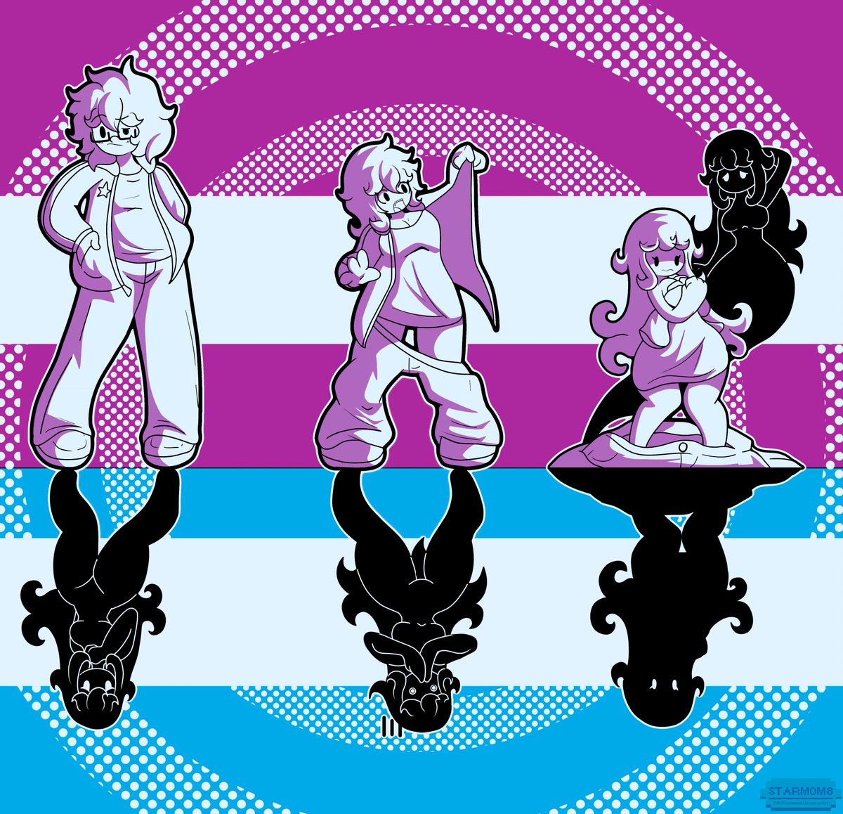 _StarMom8_'s tweet photo. $draw done for @ZeroWordCount of their shadow-like OC Ciara who turns whomever's shadow they enter into a clone of her it seems! 

Hope you all like! https://t.co/VgQgbTph71