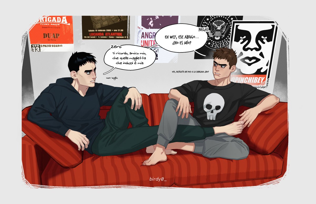 Negas y Zero? Hice este dibujo hace ya casi dos años...
#negas #zerocalcare