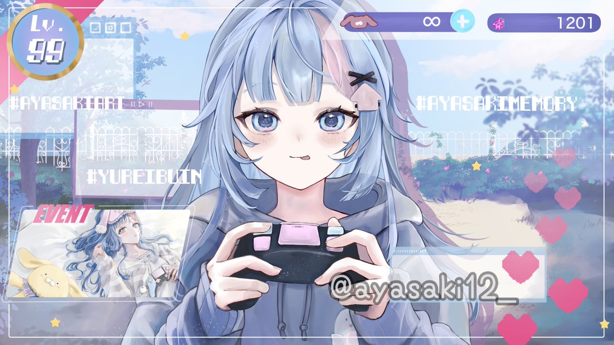 Works 】 イラスト：Sui.（@Sui_campus） あやさき様のサムネイル用