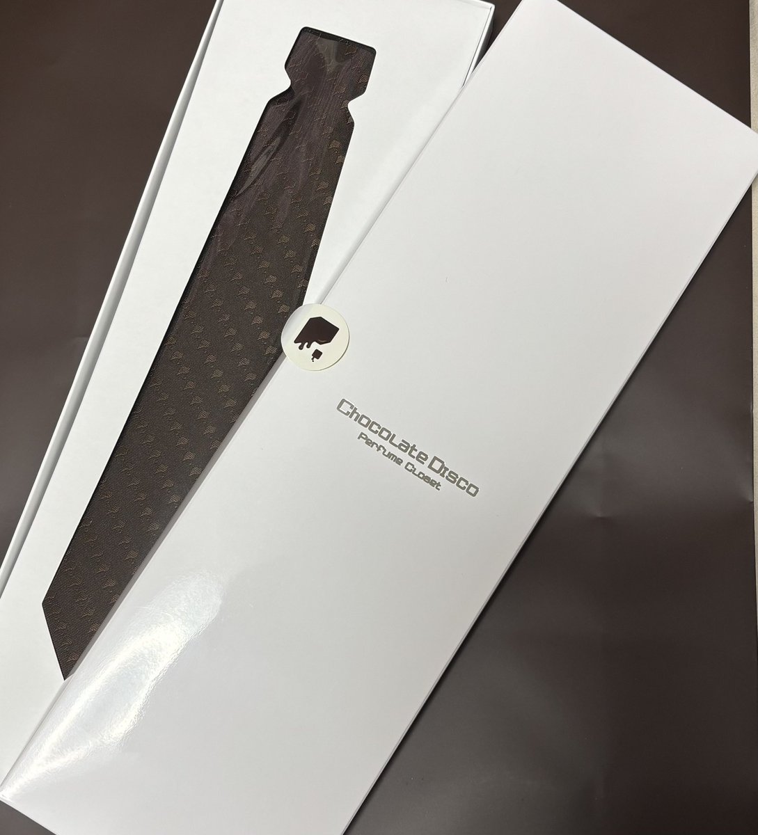 Perfume Closet ポップアップショップ P DOTネクタイ👔げと〜〜🤎 箱も