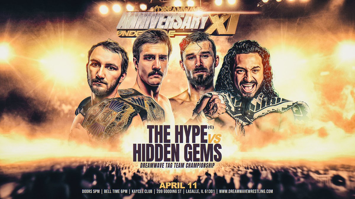 DWWrestling's tweet photo. The Gold stays with The Hype. After a grueling battle at #DWPrayer, the champions ran right into The Hidden Gems backstage. Our cameras caught the whole interaction. https://t.co/ua2okVsmCM