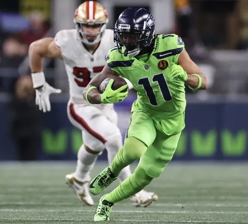 🚨PROJECTION: Seattle #Seahawks wide receiver Jaxon Smith-Njigba is projected to sign a four-year, 166 MILLION DOLLAR deal this offseason.

This is an average annual value of 41.25 million — The highest paid WR ever.

JSN is 23 years old, an All-Pro, 2x Pro Bowler, and OPoY.
