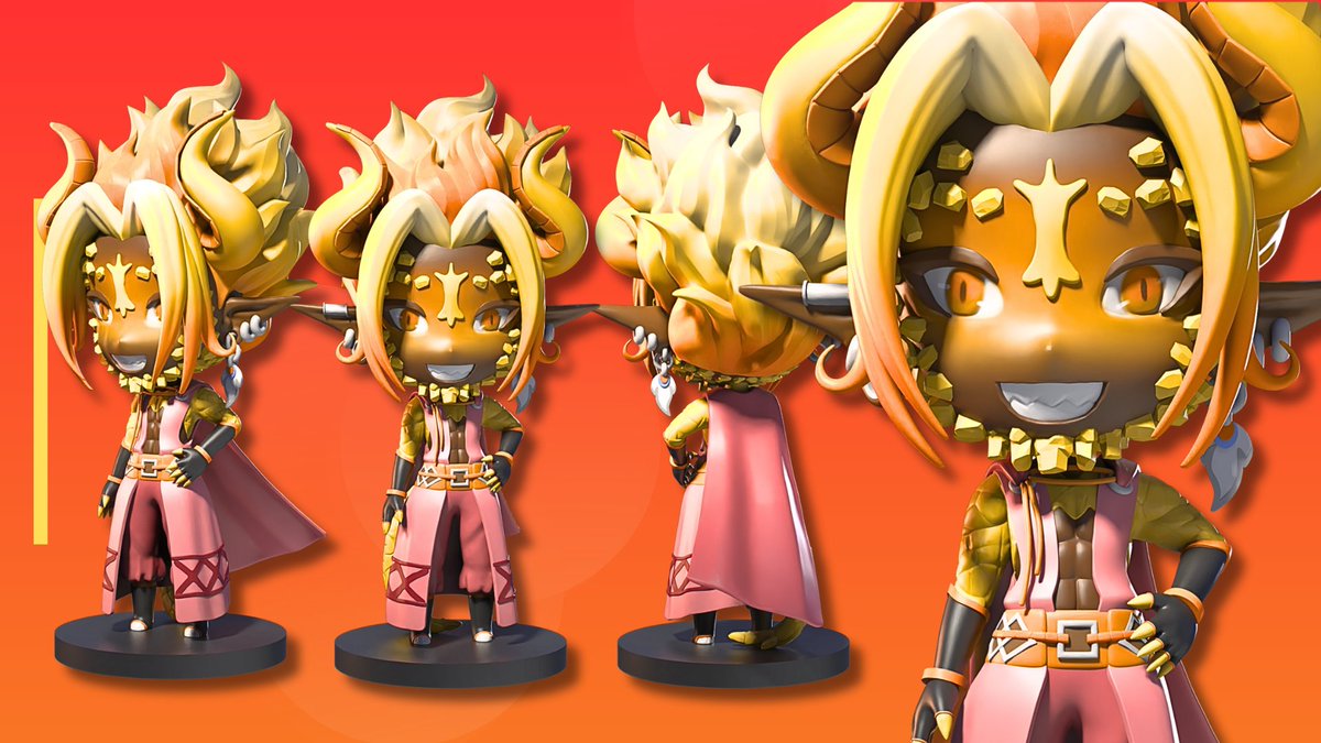 DoubleVertx's tweet photo. Chibi Figure Sculpting Commission for
@iAkatziel  

Custom Figure for Printing, Cut and Keyed, resin-ready figure. Fully prepared for 3D Printing       

#Vgen #VGenComm #3DPrinting #FigureSculpt #ResinPrint #chibifigure #fire #3dprint #3dsculpting https://t.co/Jm9IpI2og5