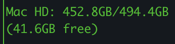 CulStory's tweet photo. Disk usage before and after converting a 900MB CoreML model, hate it so much. https://t.co/JvPr79KKIv
