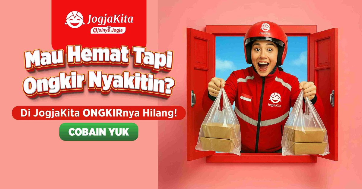 junawae93's tweet photo. *Rugi Nglewatin Promonya,* TERMURAH SAMPAI RUMAH!  Tiap hari GRATISONGKIR di JogjaKita di *JogjaKita*,   
https://t.co/tO6U6qFs86
#jogjaistimewa #jogjakita #jogjakitaofficial #jogjakitaistimewa #jogjakitafood https://t.co/EUGR9tA7F1