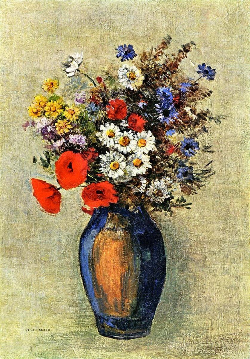 Arteymas_'s tweet image. Jarrón con flores de Odilón Redon