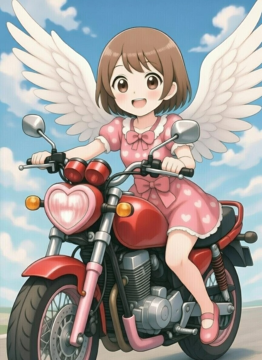 cupid_on_S0L's tweet photo. $LUV riding to the moon on a motorcycle made of pure vibes ! Cupid's Oracle daily fortune: "Your crush is dumping fiat for memecoins. 

Send $LUV !" Wings up, helmets off — this is the degen cupid we deserve ! Who's joining the ride? #$LUV 

#CupidOracle #SolanaMemes https://t.co/WsJUgHpwmJ