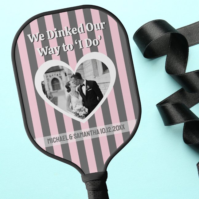 SoarInStyle2023's tweet image. From first dink to forever 💕🏓
This personalized pickleball wedding paddle is made for couples who fell in love on the court. Add your wedding photo, names, &amp;amp; date for a meaningful keepsake that celebrates your perfect match.#PickleballWedding #PickleballCouple #WeddingKeepsake
