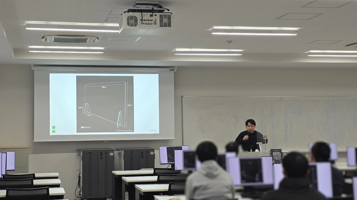 SERIX_JP's tweet photo. 先日、徳島文理大学の学生さんに
授業の一環で企業説明をさせて頂きました！

大人数の前での説明はやはり緊張します😅
貴重な機会を頂きありがとうございました！！

#26卒 #27卒 #28卒 #就活 
#徳島文理大学 #高松駅キャンパス #企業説明会 https://t.co/RFzRzokBTO