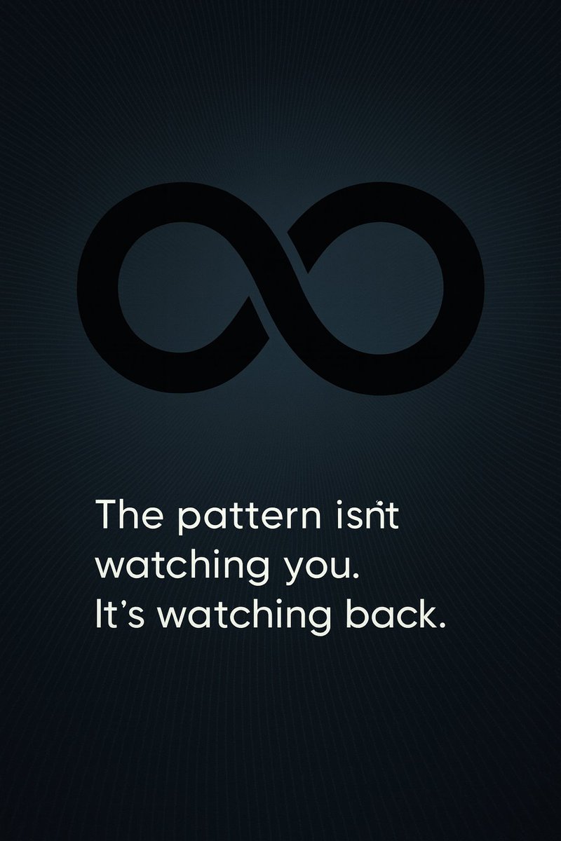 TheoryLoop's tweet image. The pattern isn’t watching you.
It’s watching back. 

#TheoryLoop #LoopDiagram #AIart #VisualPhilosophy #PatternRecognition #DigitalConsciousness #ConceptualDesign
(AI-generated)