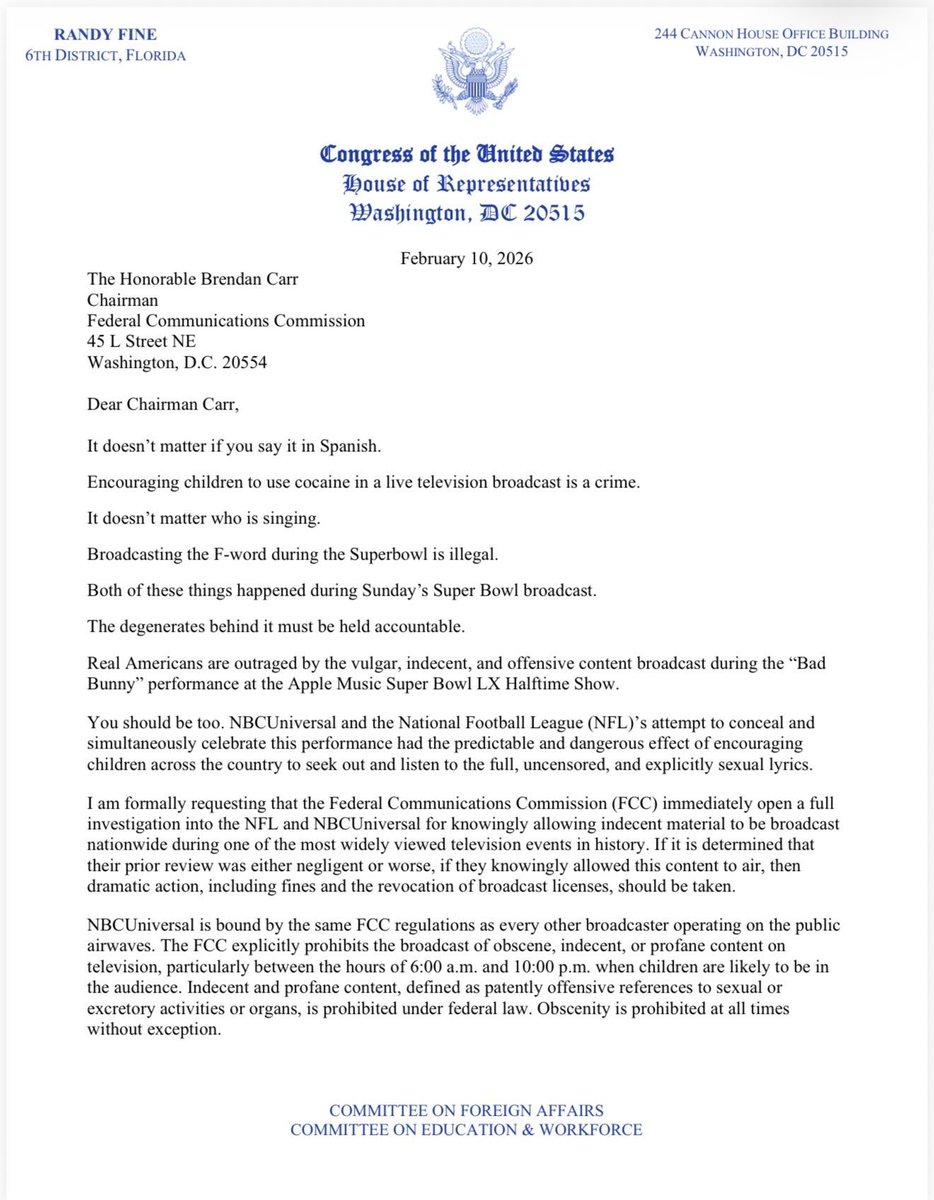 Congressman Randy Fine tweet media