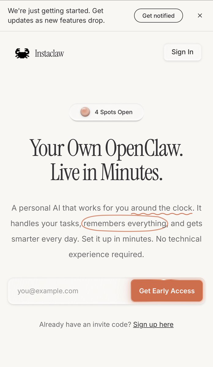 Instaclaw tweet media