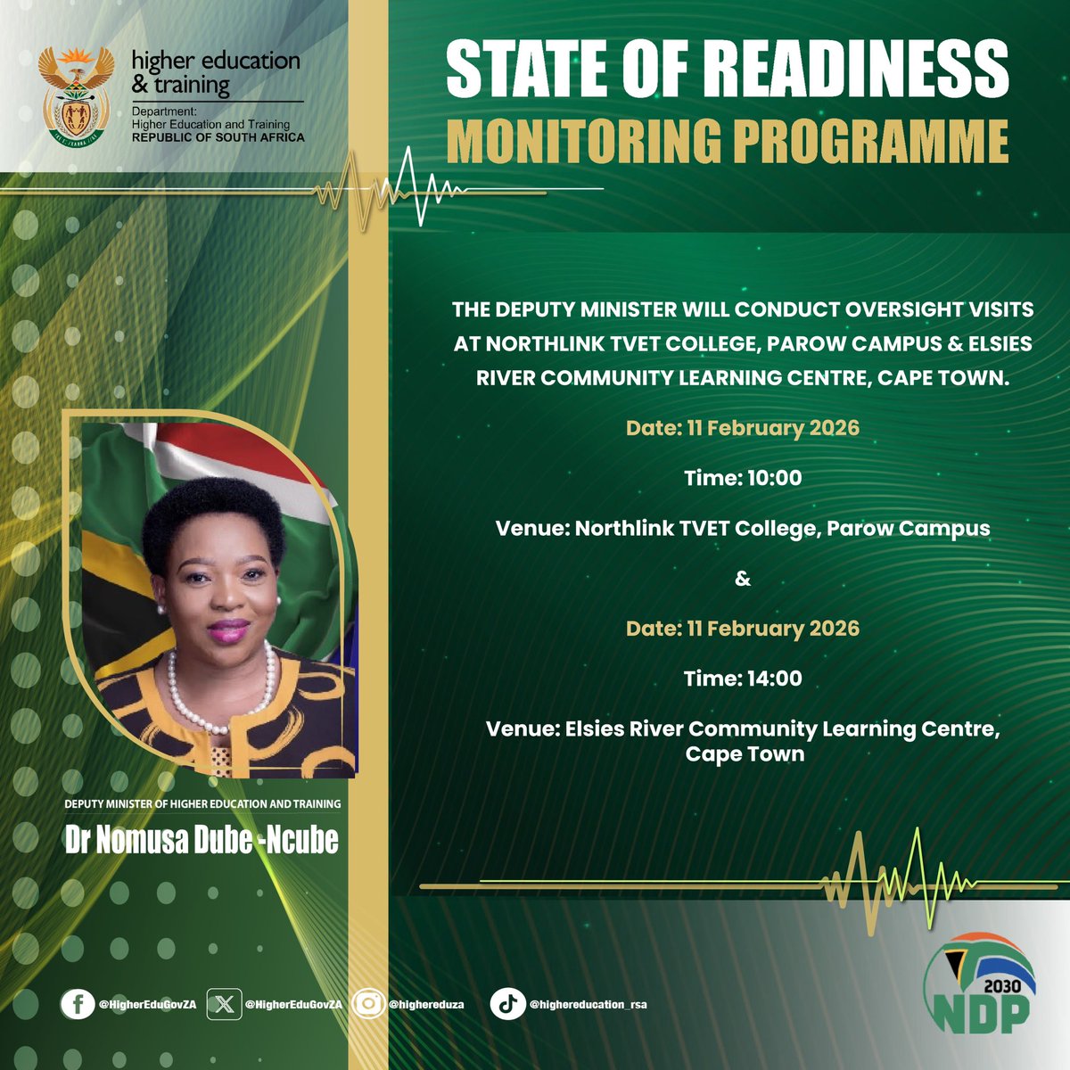 Dr Nomusa Dube-Ncube (@dm_dhet_duben) on Twitter photo 