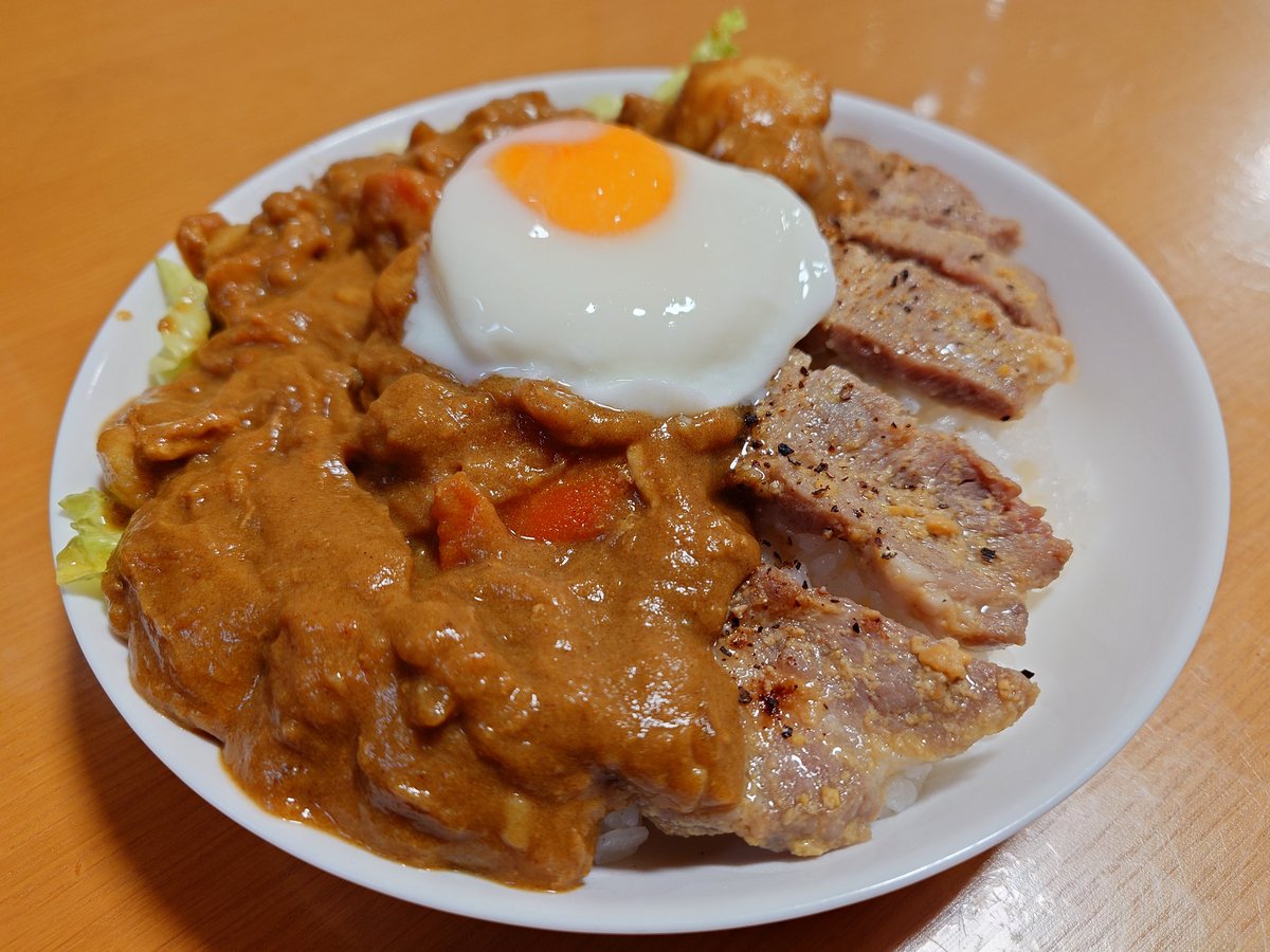 ジンジャーポークカレーŧ‹"ŧ‹"(・ч・)ŧ‹"ŧ‹"
なんか寝たなぁ今日、おはようございます┏○ﾍﾟｺｯ