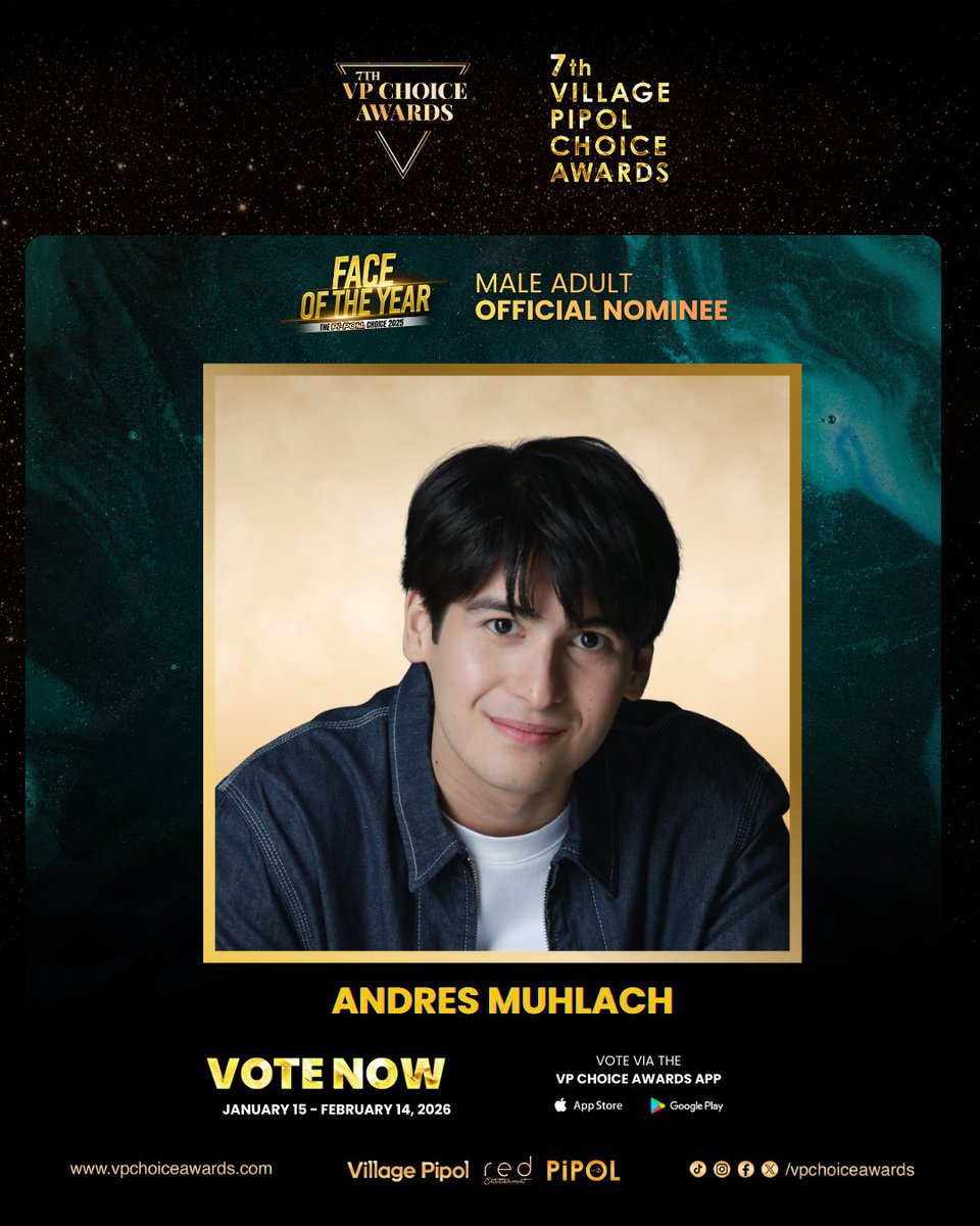 psashdres's tweet image. 🚨 ONLY 3 DAYS LEFT TO VOTE 🚨
Voting ends FEBRUARY 14 - this is where we go ALL IN!

🏆 7th VP Choice Awards – PIPOL Face of the Year
👑 Female Adult: #6 Ashtine Olviga
👑 Male Adult: #6 Andres Muhlach

📲 Vote via the VPCA app or click here:
👉 vpchoiceawards.com/webvote…