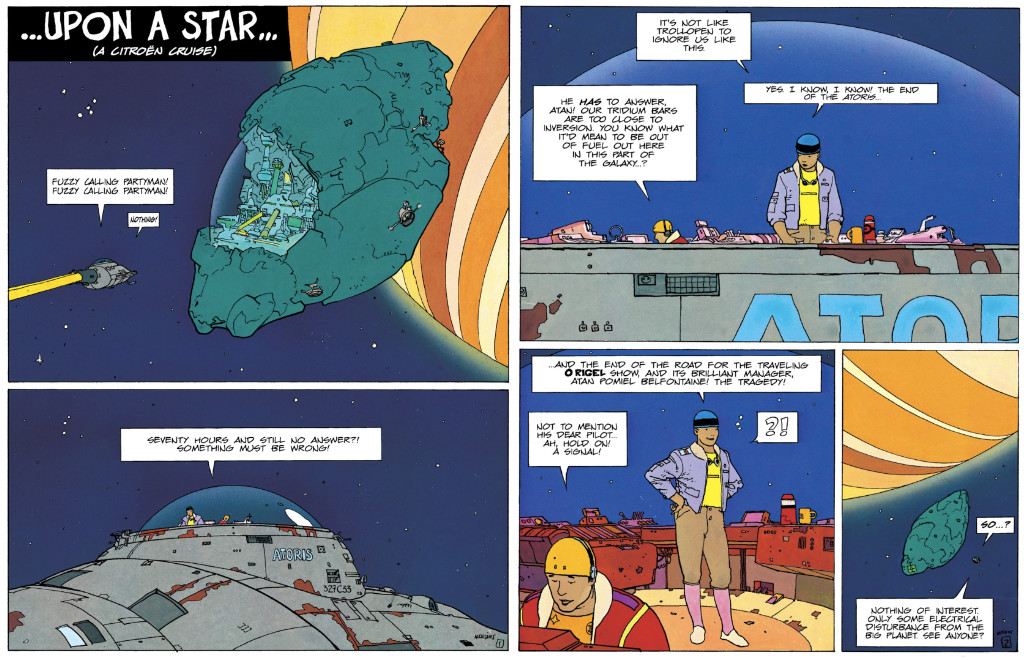 graphic_samurai's tweet photo. SPECTACULAR SCENES in Comics! Featuring: Moebius…Opening Space scene of EDENA …Upon a Star… (the world of EDENA) 
 #moebius #scificomics #comicart https://t.co/HVMgmE470X