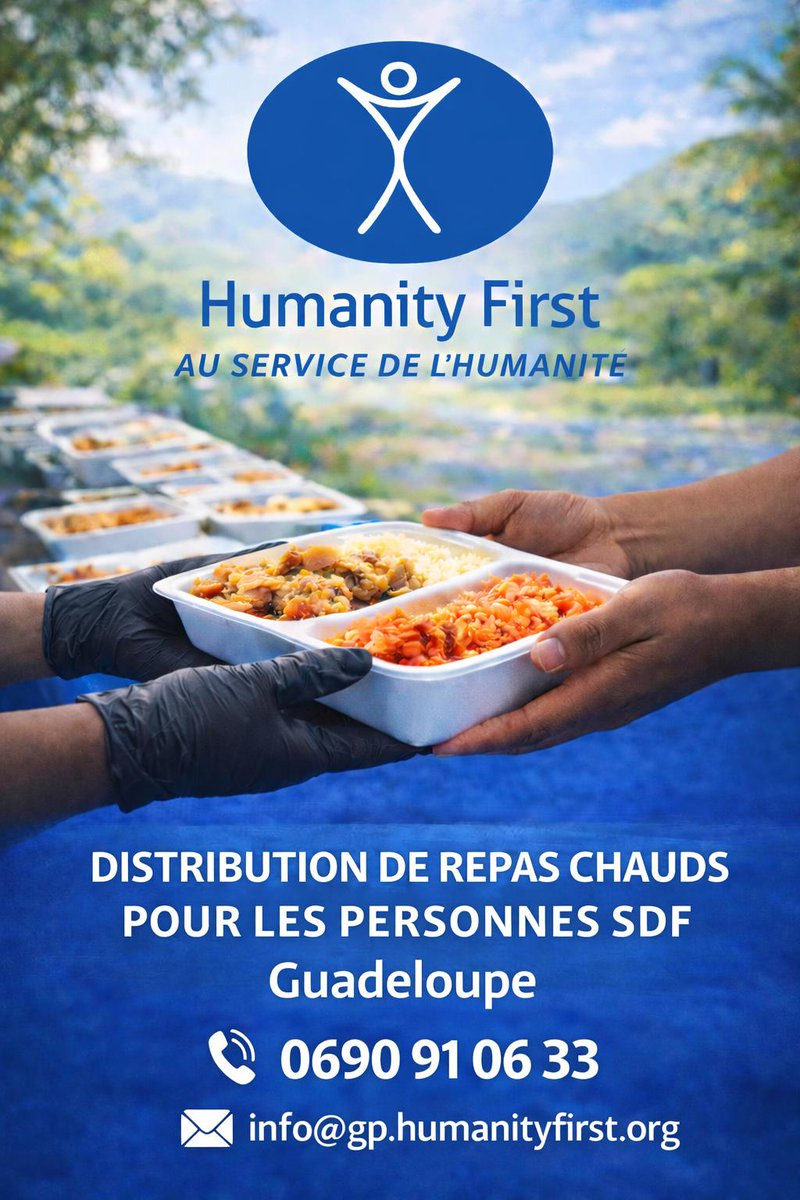 #Guadeloupe – Aide alimentaire
Vous souhaitez devenir bénévole et soutenir nos actions solidaires ?
Rejoignez Humanity First Guadeloupe dès aujourd’hui !
📩 Contactez-nous : info@gp.humanityfirst.org
