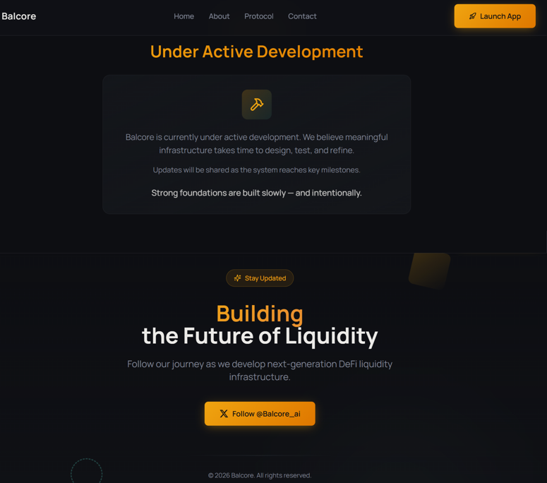 jonycsarker's tweet image. The market crashed hard, but it turned me into a builder.
Some truly amazing people are working together to bring this to life @Balcore_AI . Can’t wait to reveal more as we keep making progress. In the meantime, give a follow to Balcore to learn more, hoping it makes a strong