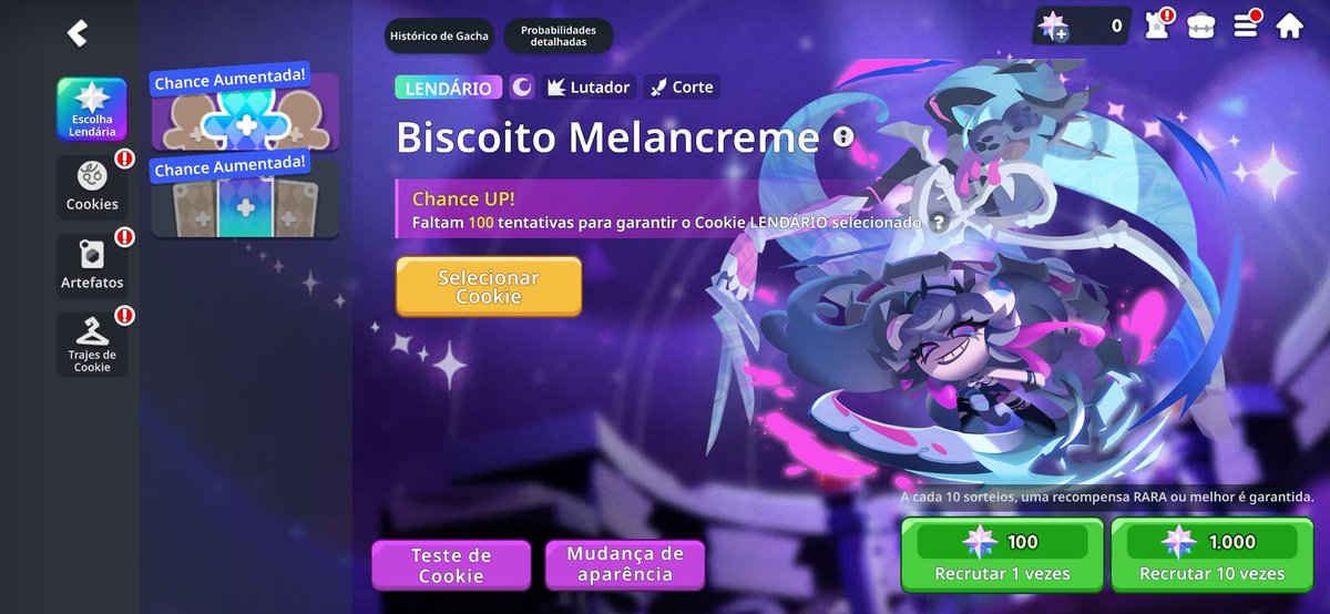 TetchCapy's tweet image. Ah sim

Então a forma de conseguir os cookies lendários fora do banner vai ser num banner separado onde a currency só pode ser obetida com dinheiro real❤️❤️