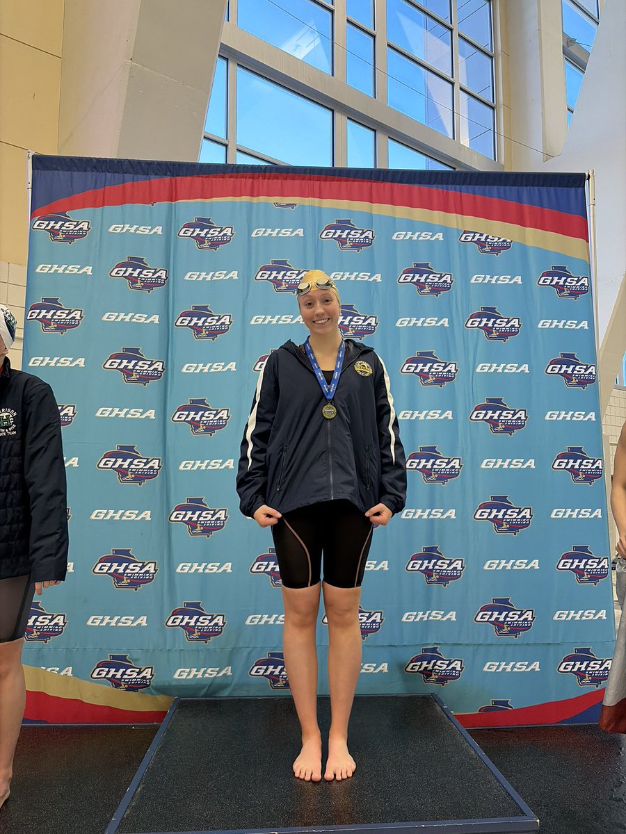 WHSCatSports's tweet photo. Huge congrats to Wheeler Swim and Dive’s Caroline Hughes!

She crushed it at the GHSA State Swim Meet with a state-winning time of 1:03 in the girls 6A 100-yard breaststroke! https://t.co/koZoyE9pFz