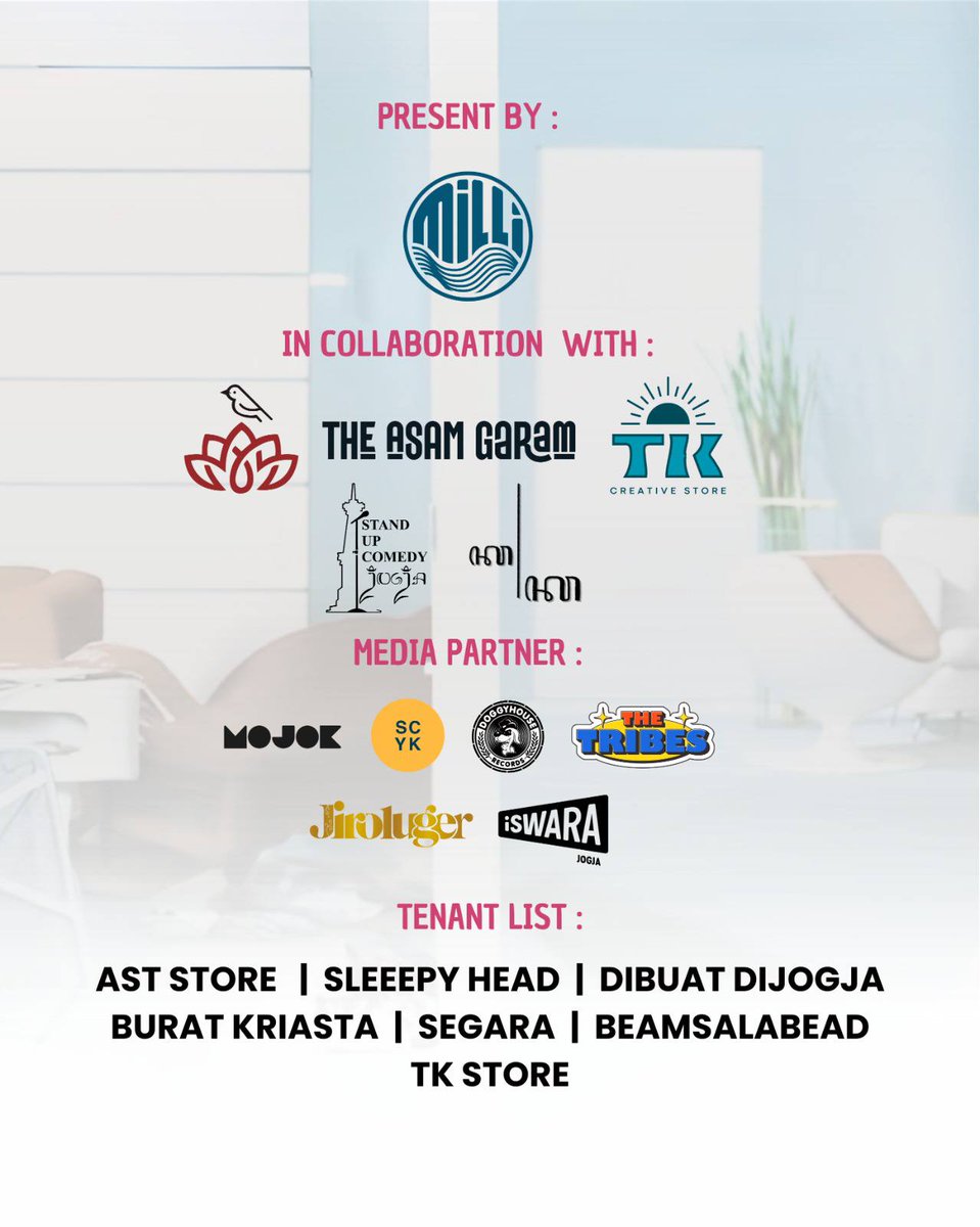 Nanti malam Clinic Clenic akan hadir di Milli Sayidan ~