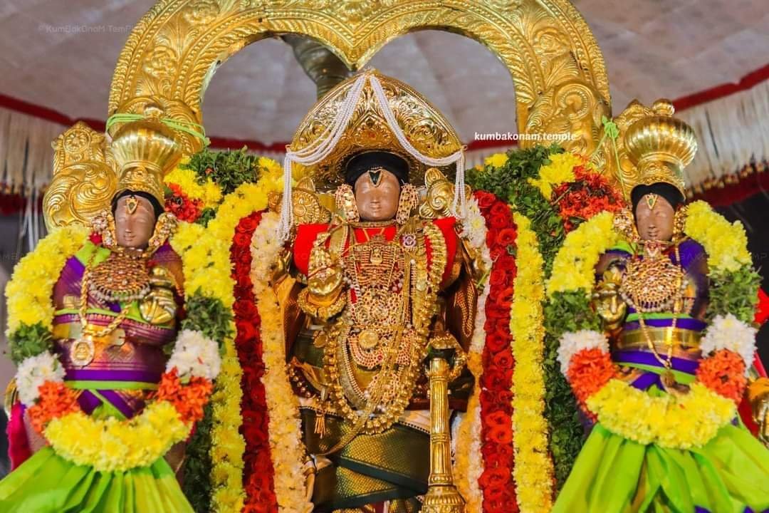 Thirukudanthai Sri Sarangapani Perumal in Mangalagiri Purappadu Sankaranthi Brahmotsavam