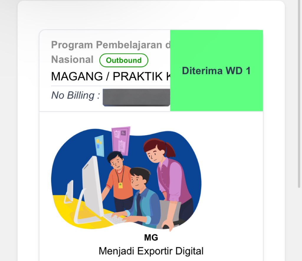 reyka3f's tweet photo. MasyaAllah akhirnya bisa ikutan magang lewat program peluru ut di sekolah ekspor🤩 https://t.co/WuLDJTULiq