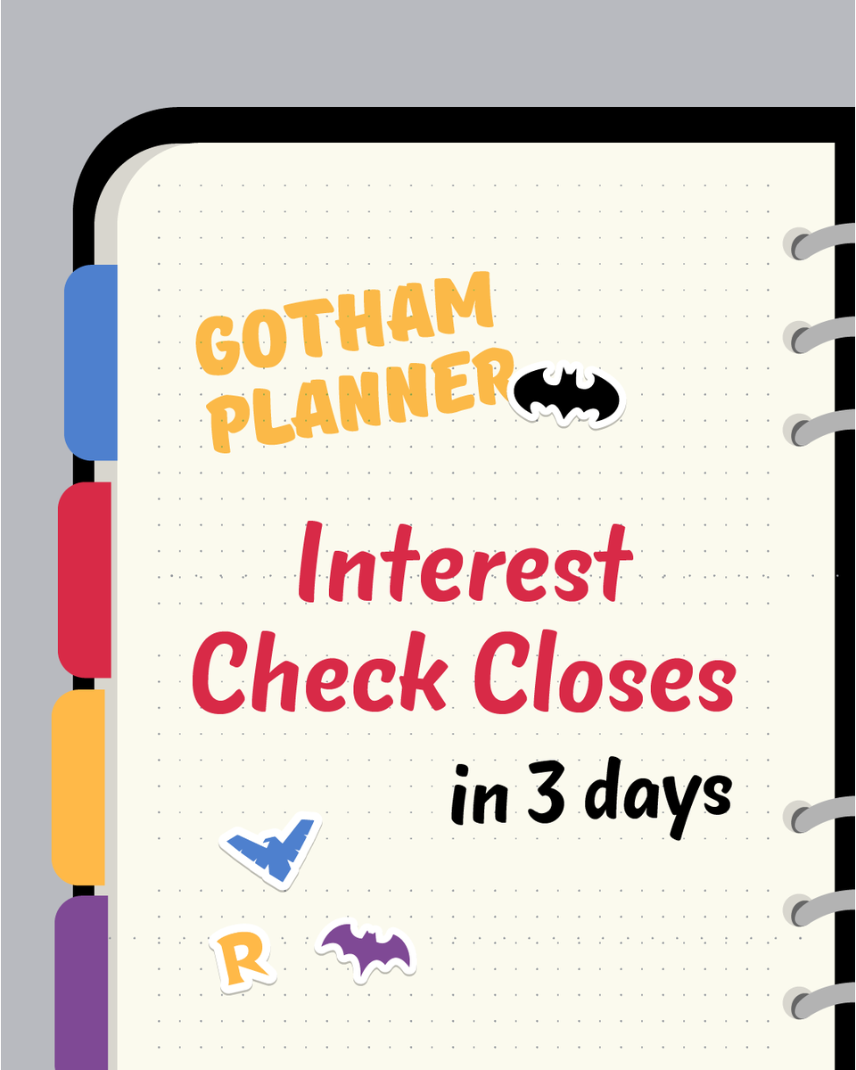 Gotham Planner || CANCELLED tweet media