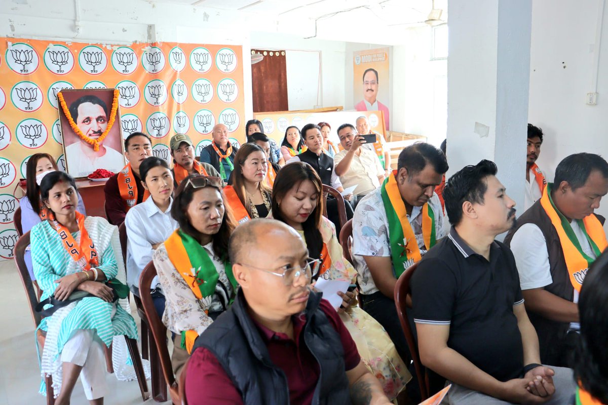 Today, I had the distinct honor of attending the Samarpan Diwas, honoring Pt. Deendayal Upadhyaya ji on his death anniversary, along with the Dimapur District BJP Karyakartas. 

Being there, surrounded by fellow karyakartas, I was deeply reminded of his profound message.His life