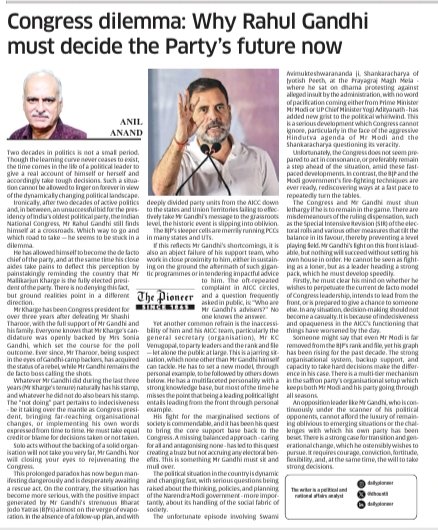 My article in The Pioneer