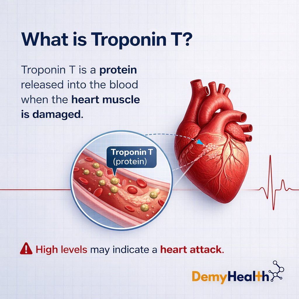 DEMYHEALTH's tweet image. The Troponin T test helps detect heart muscle damage and is essential in diagnosing heart attacks. 

Get tested at DemyHealth.

Abuja- 08092776069, Amuwo- 08092776065, Lekki- 07065838743, Anambra- 08145240114, Aba- 08164289092

#TroponinT #CardiacTest #DemyHealth