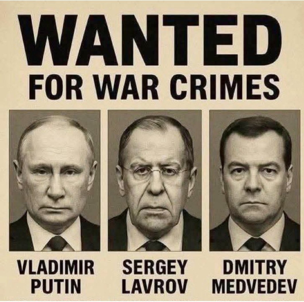 #Angriffskrieg, #Massenmord, Kriegsverbrechen, Massenentführung....