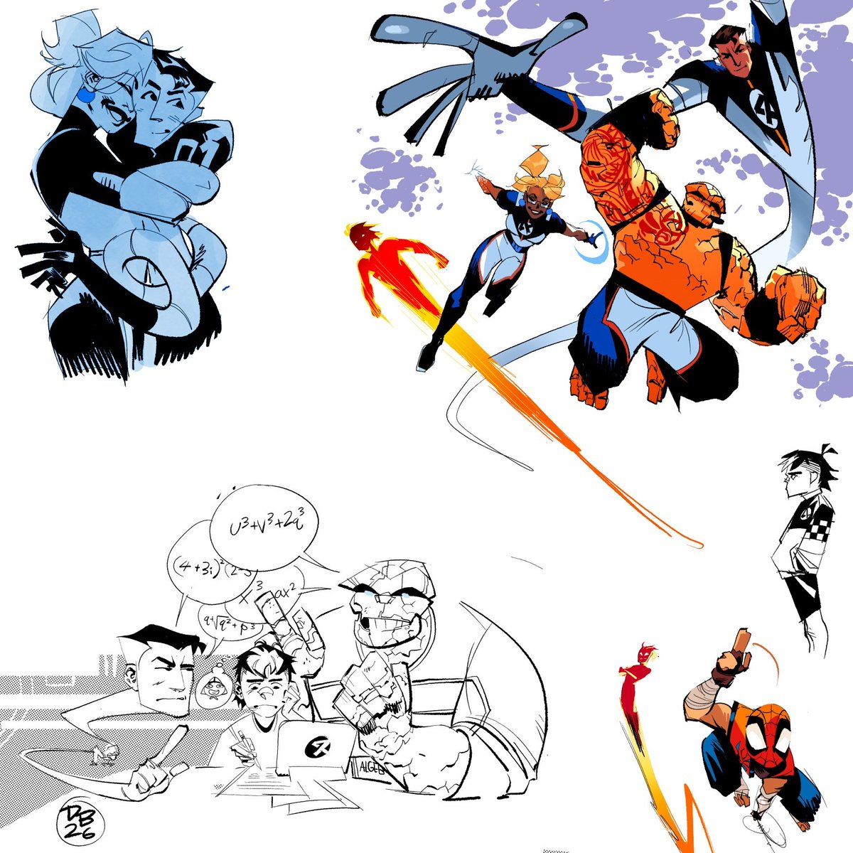<a href="/waywardwes/">wayward 🍉 (COMMISSIONS OPEN CHECK 📌)</a>'s fantastic four comm!
