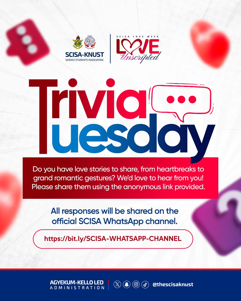Science Students’ Association, KNUST. tweet media