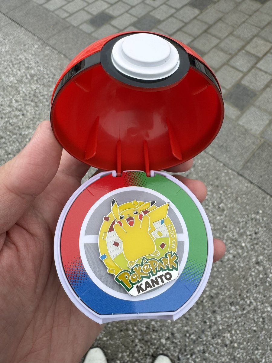 ピカチュウのピンズゲット☺️ #ポケパーク