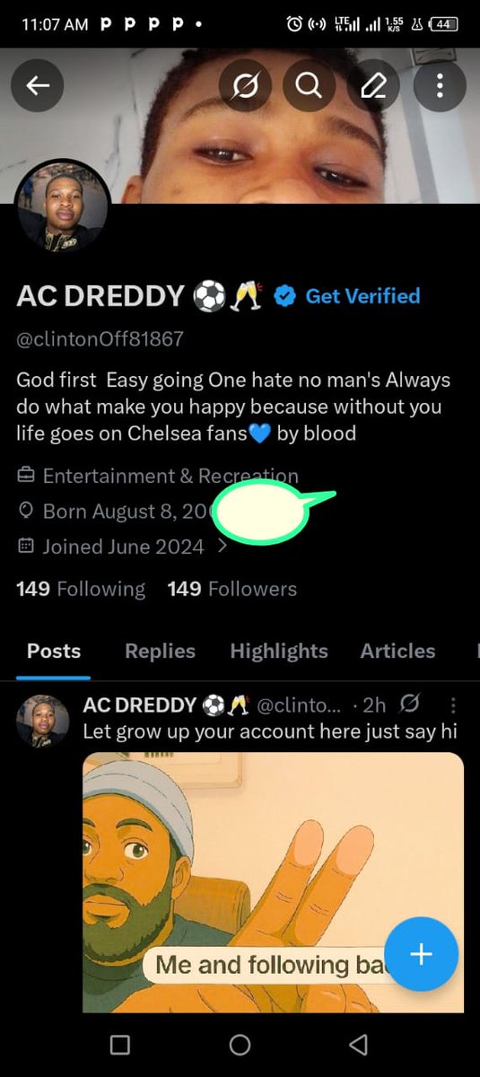 I always follow back 
Let grow up here